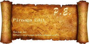 Pirnaga Edit névjegykártya