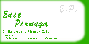 edit pirnaga business card